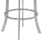 Armen Living Prinz 30" Bar Height Swivel Black Faux Leather and Brushed Stainless Steel Bar Stool LCPRBABLBS30 - alternate 6